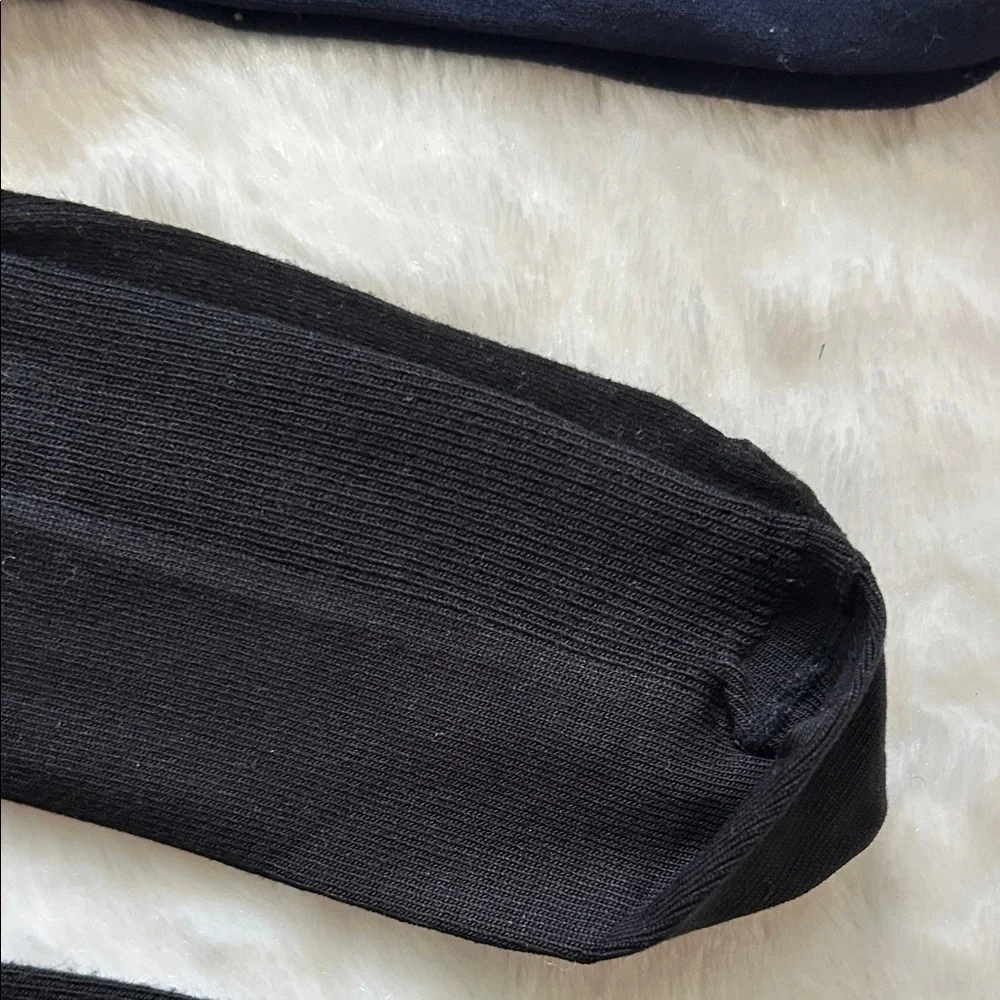 Lot of 5 Women's Dress‎ Socks Black Navy Cream